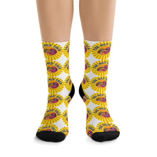 Fun Taco-Themed, Colorful Socks
