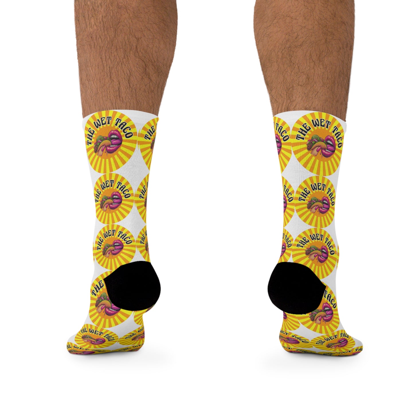 Fun Taco-Themed, Colorful Socks